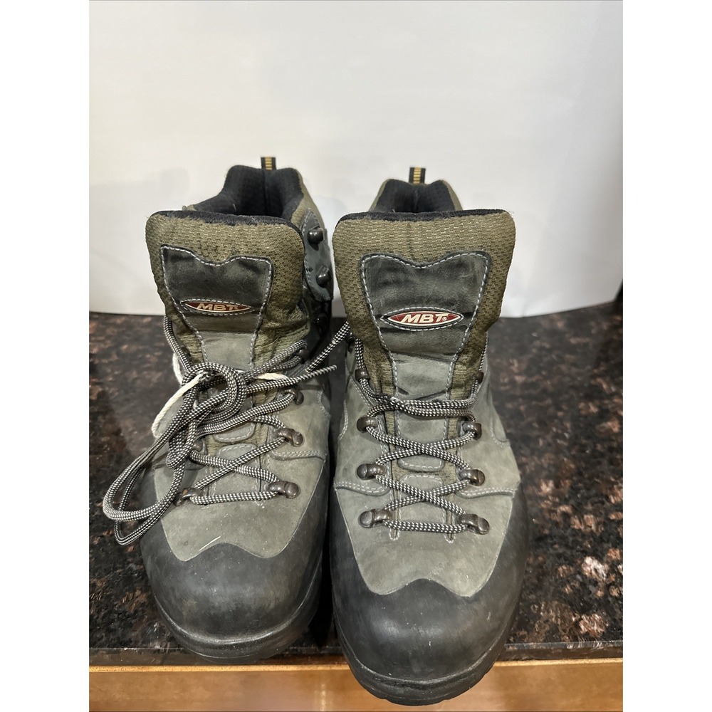 MBT Kilimanjaro Mens Hiking Boots Olive Green Suede Ankle Boots 9.5